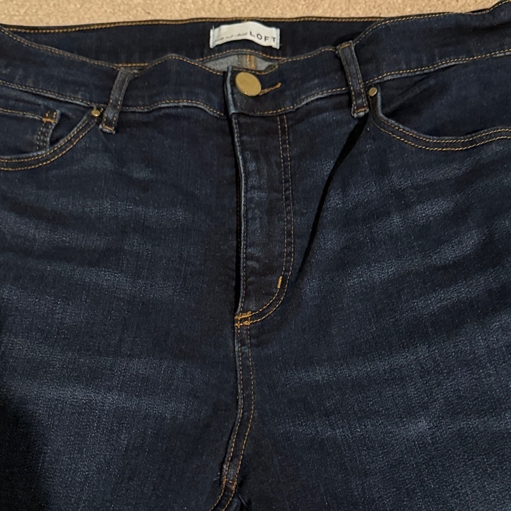 LOFT Midnight Blue Skinny Jeans - Picture 5 of 10